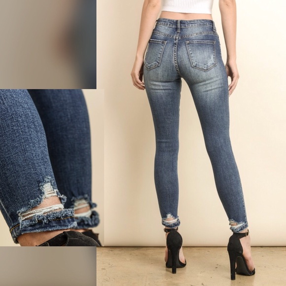 Distressed Skinny Jeans - Picture 2 of 5